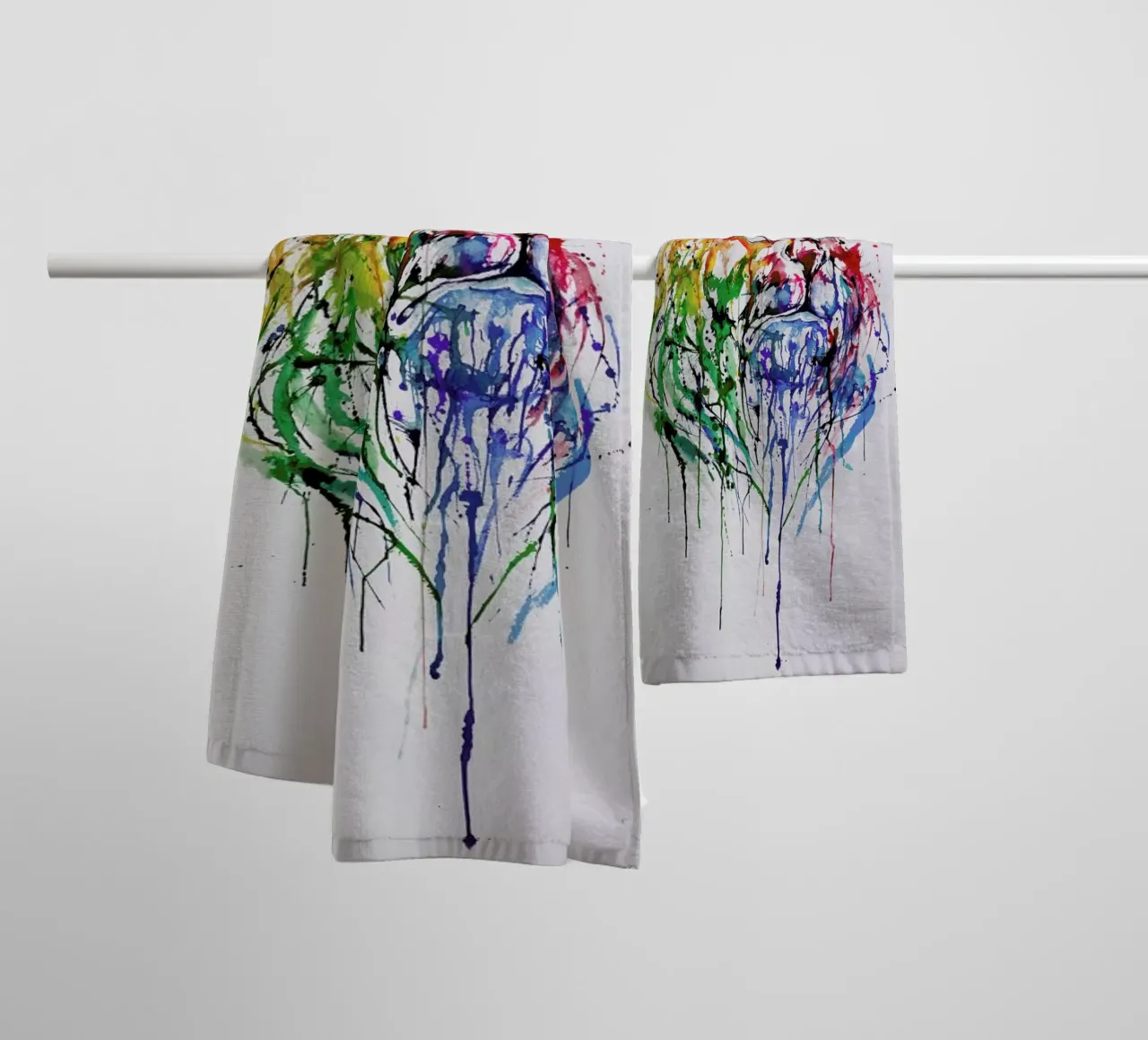 A Portrait of Hong Kong asciugamano da bagno da Marc Allante