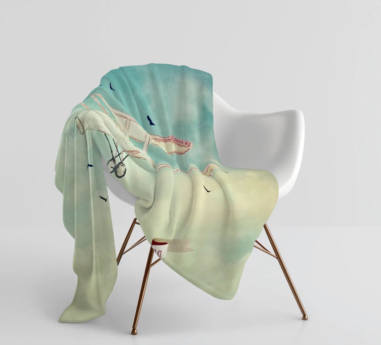 Never Stop Exploring III - FUNNY ALPACAS ON TOUR fleece blanket by Monika Strigel