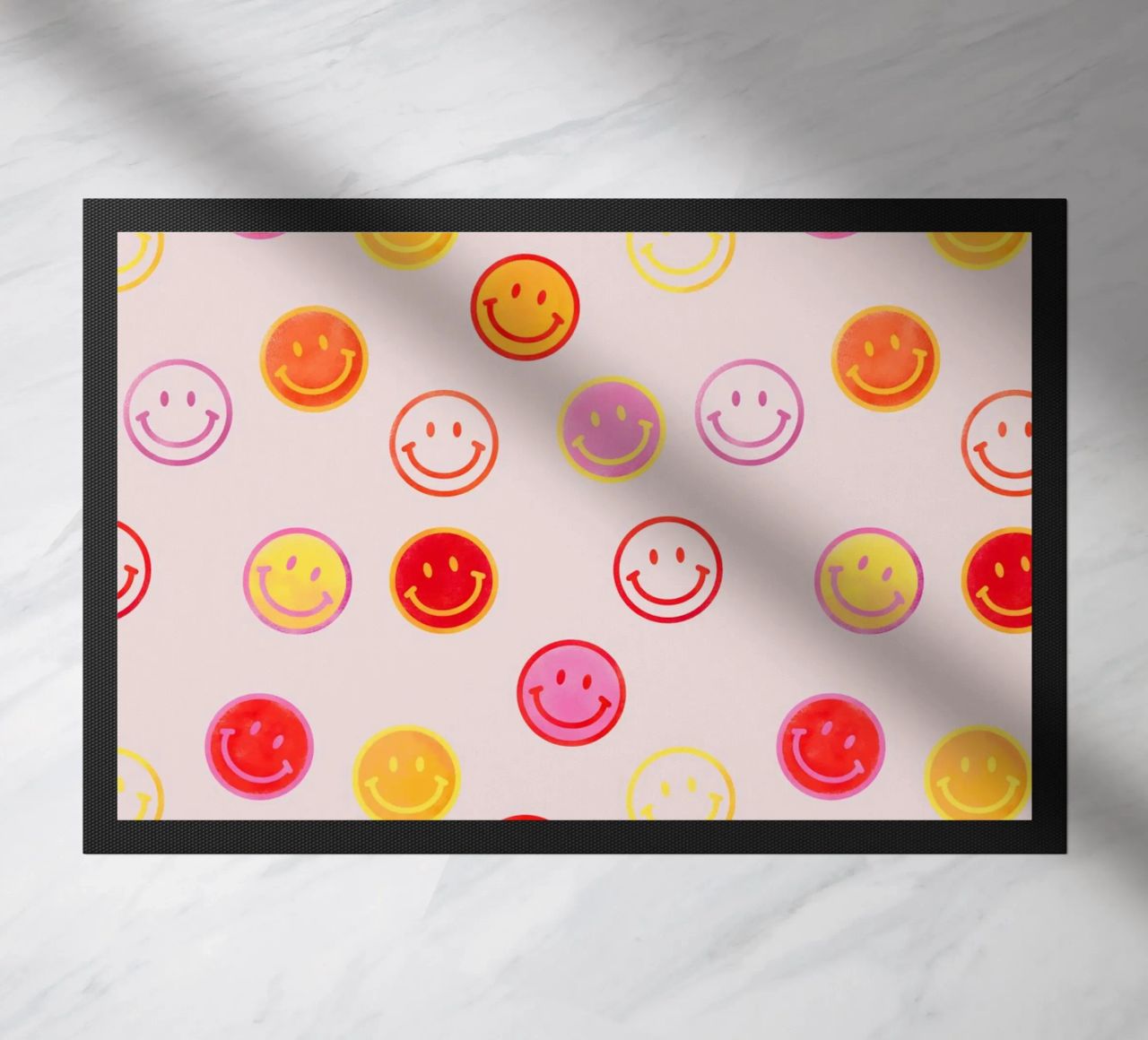 Smiling face colorful pattern in pink zerbino da showmemars