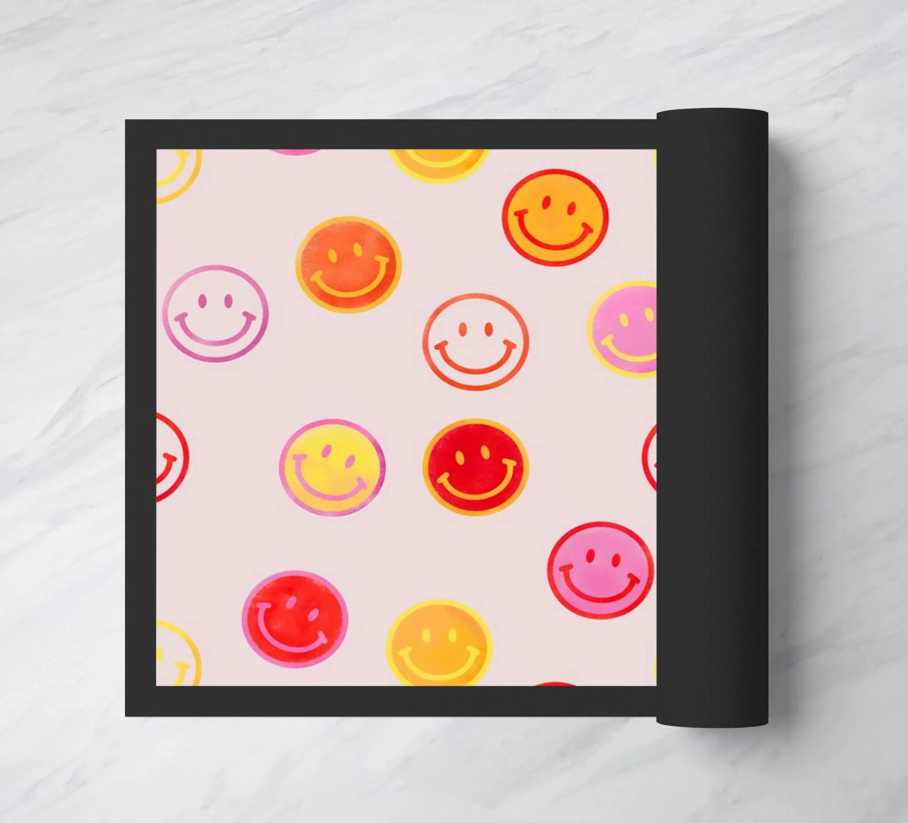 Smiling face colorful pattern in pink zerbino da showmemars