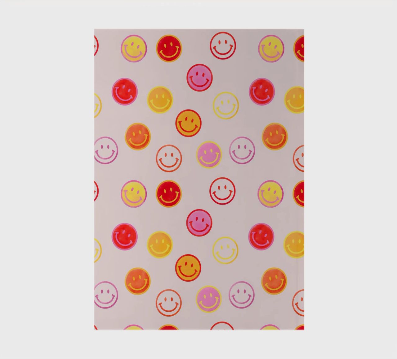 Smiling face colorful pattern in pink diario da showmemars