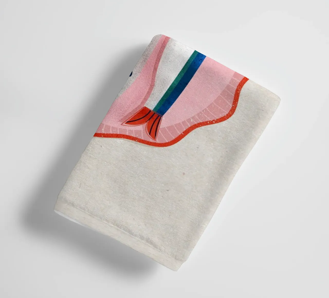 Retro Sardines – Hand-Drawn Seafood Art asciugamano da bagno da showmemars