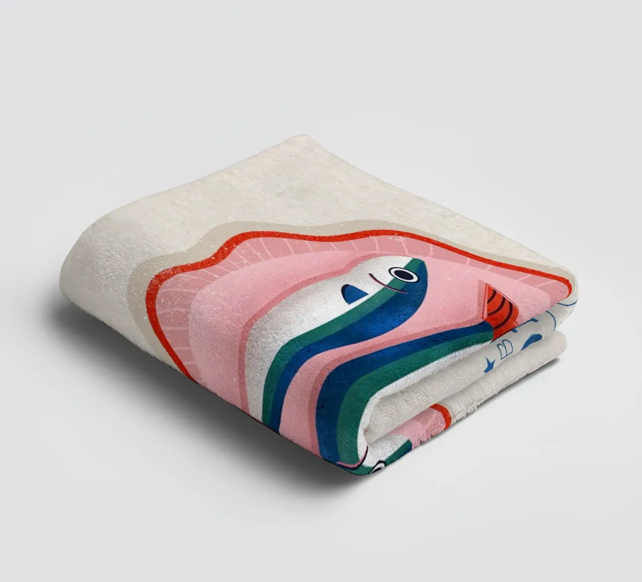 Retro Sardines – Hand-Drawn Seafood Art asciugamano da bagno da showmemars