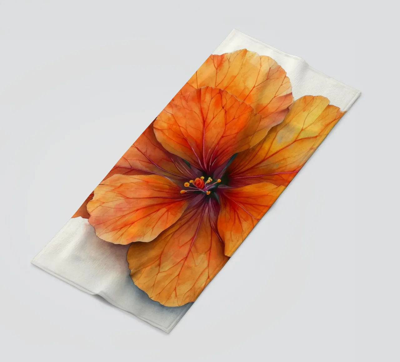 Flor de capuchina 3 toalla de playa de Bold Blooms