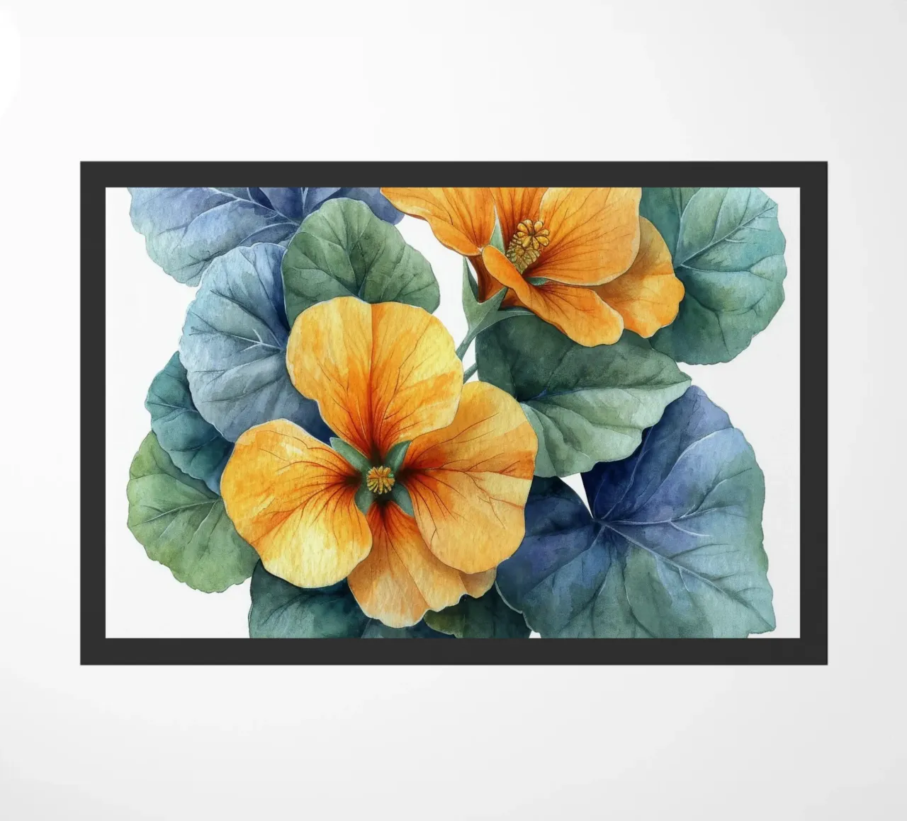 Fiore di nasturzio 4 zerbino da Bold Blooms