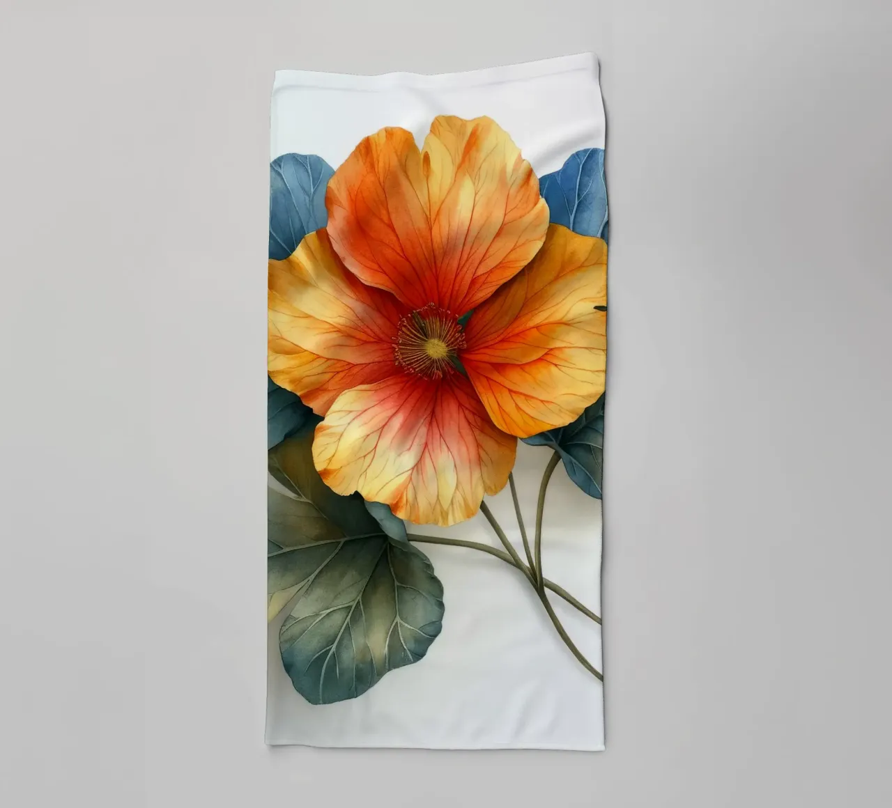 Fiore di nasturzio 1 asciugamano da bagno da Bold Blooms