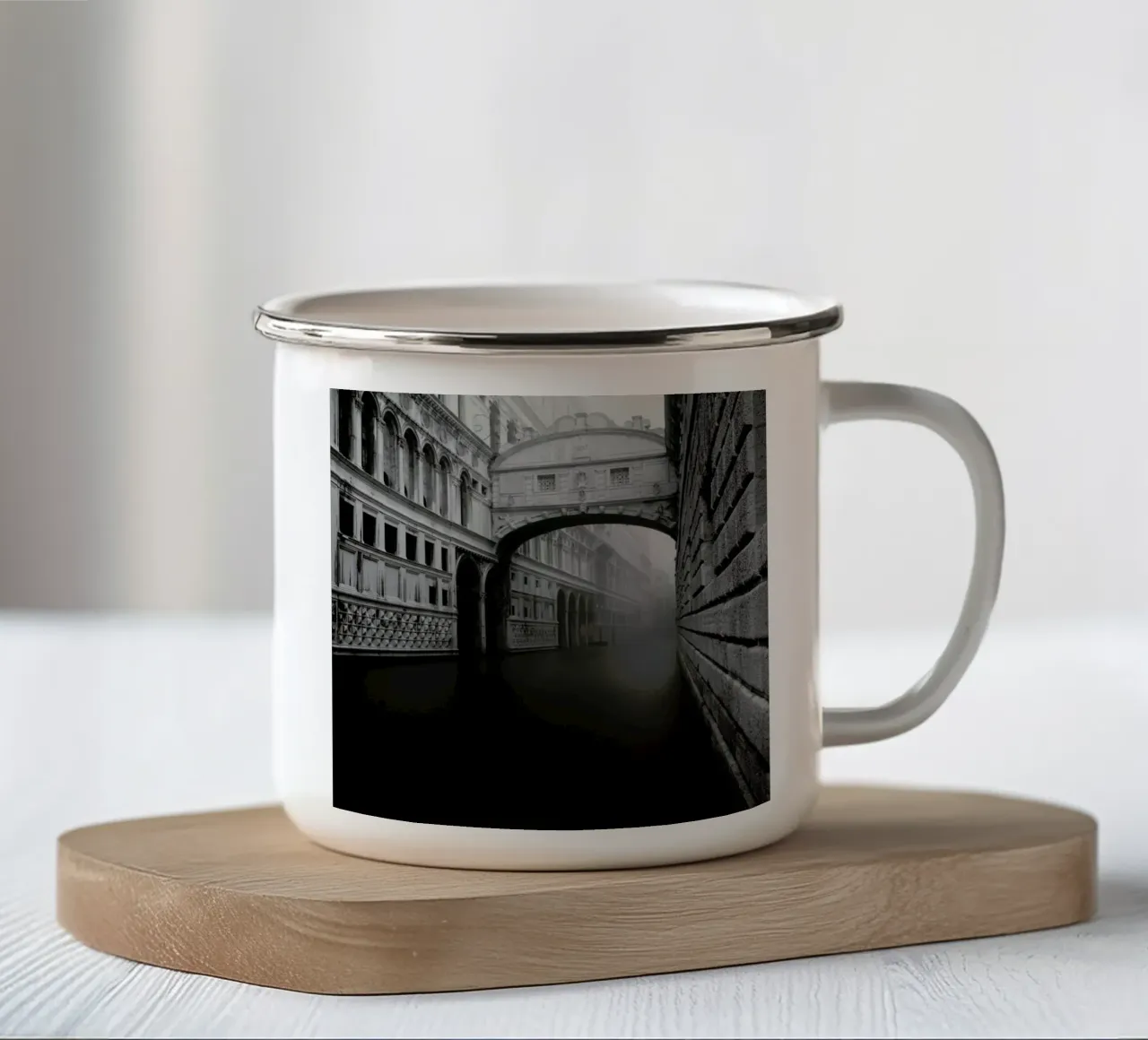 Ponte Dei Sospiri tazza in smalto da Michael J. Reibert