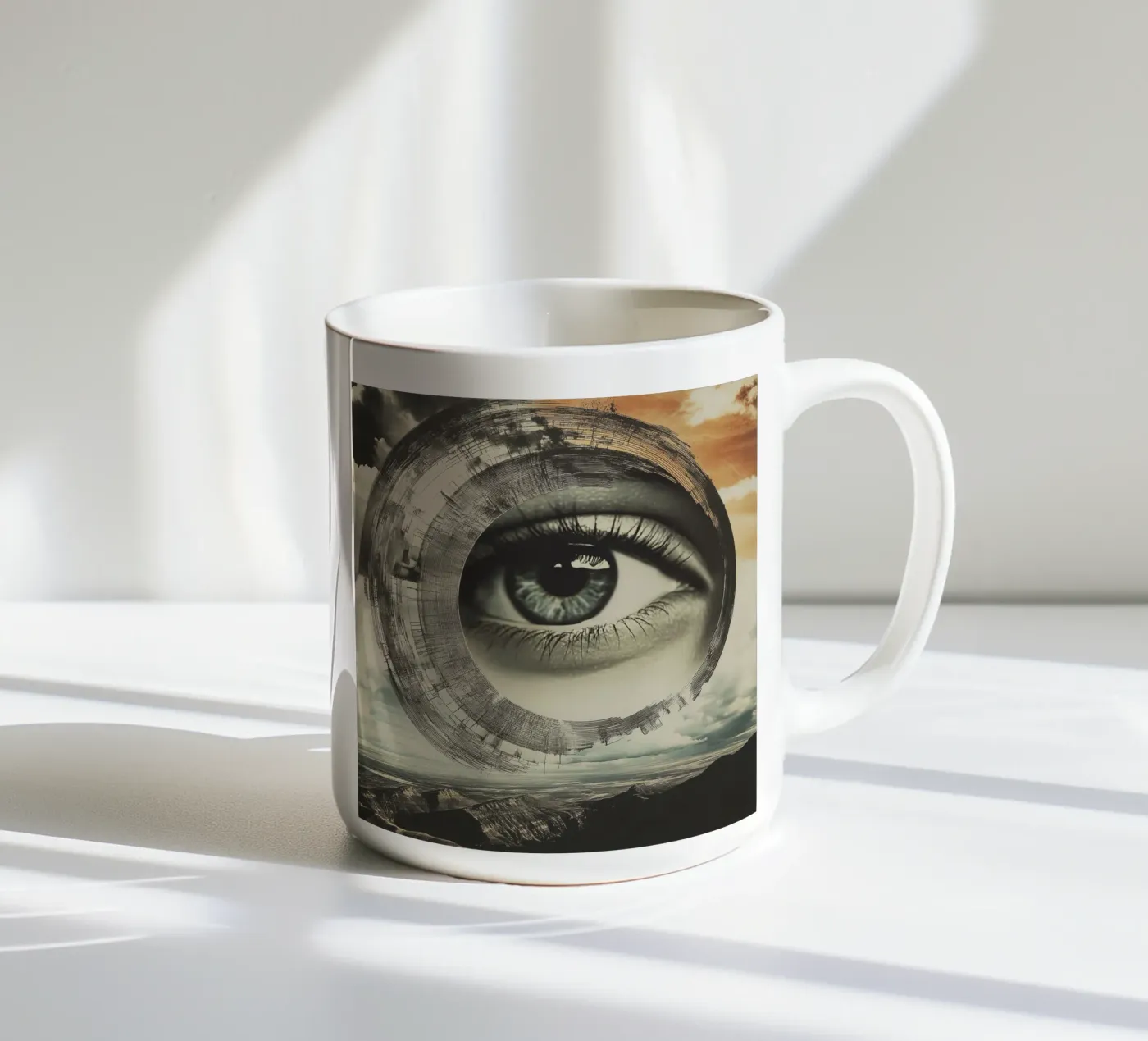 Seeing eye ceramic mug by Synthaira