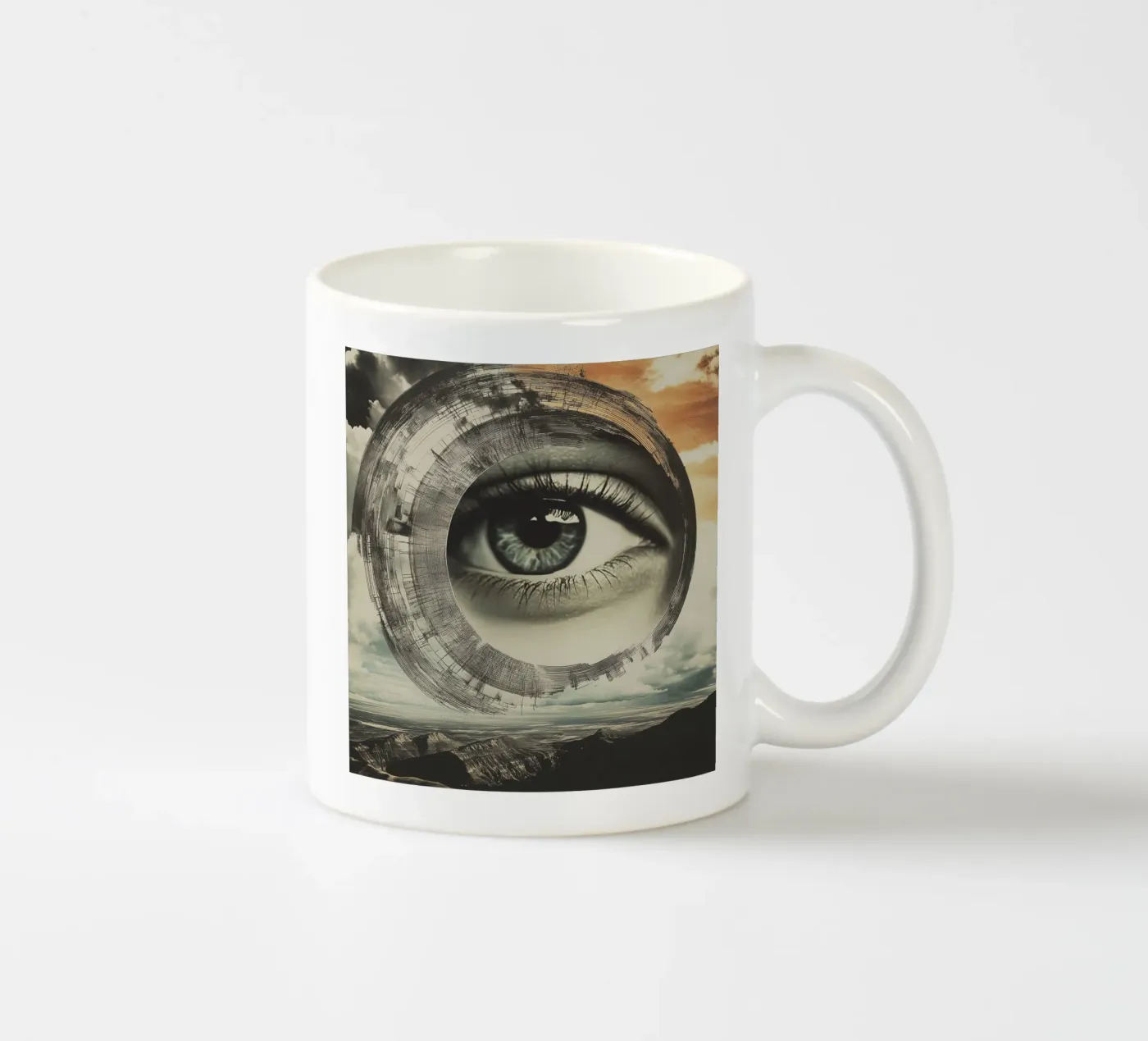 Seeing eye ceramic mug by Synthaira
