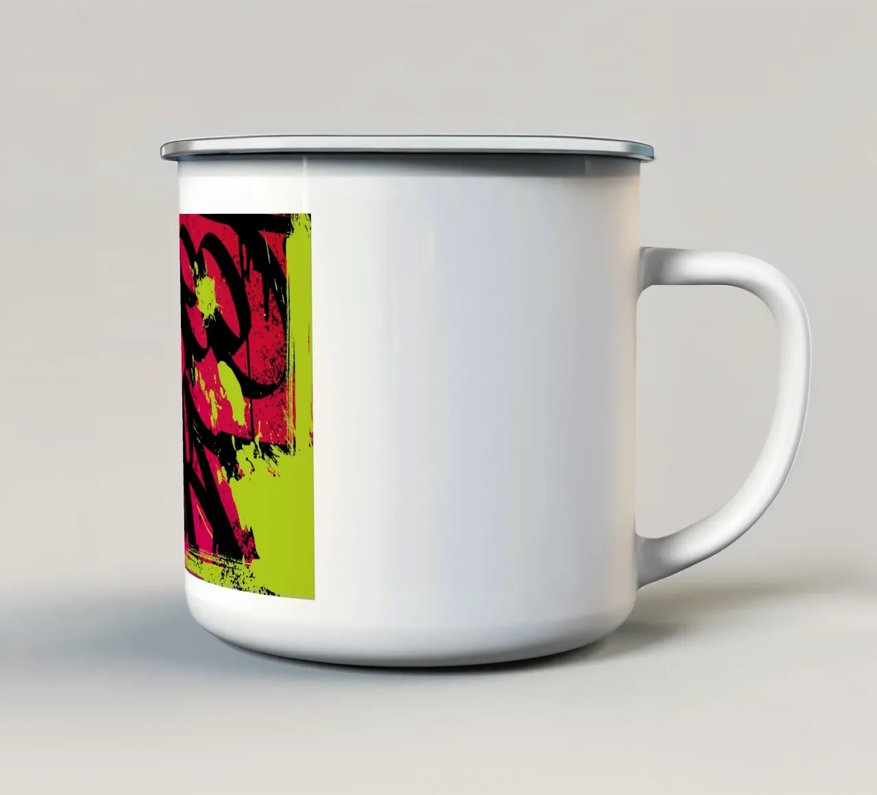 Neo Street Art tazza in smalto da Flo Klein