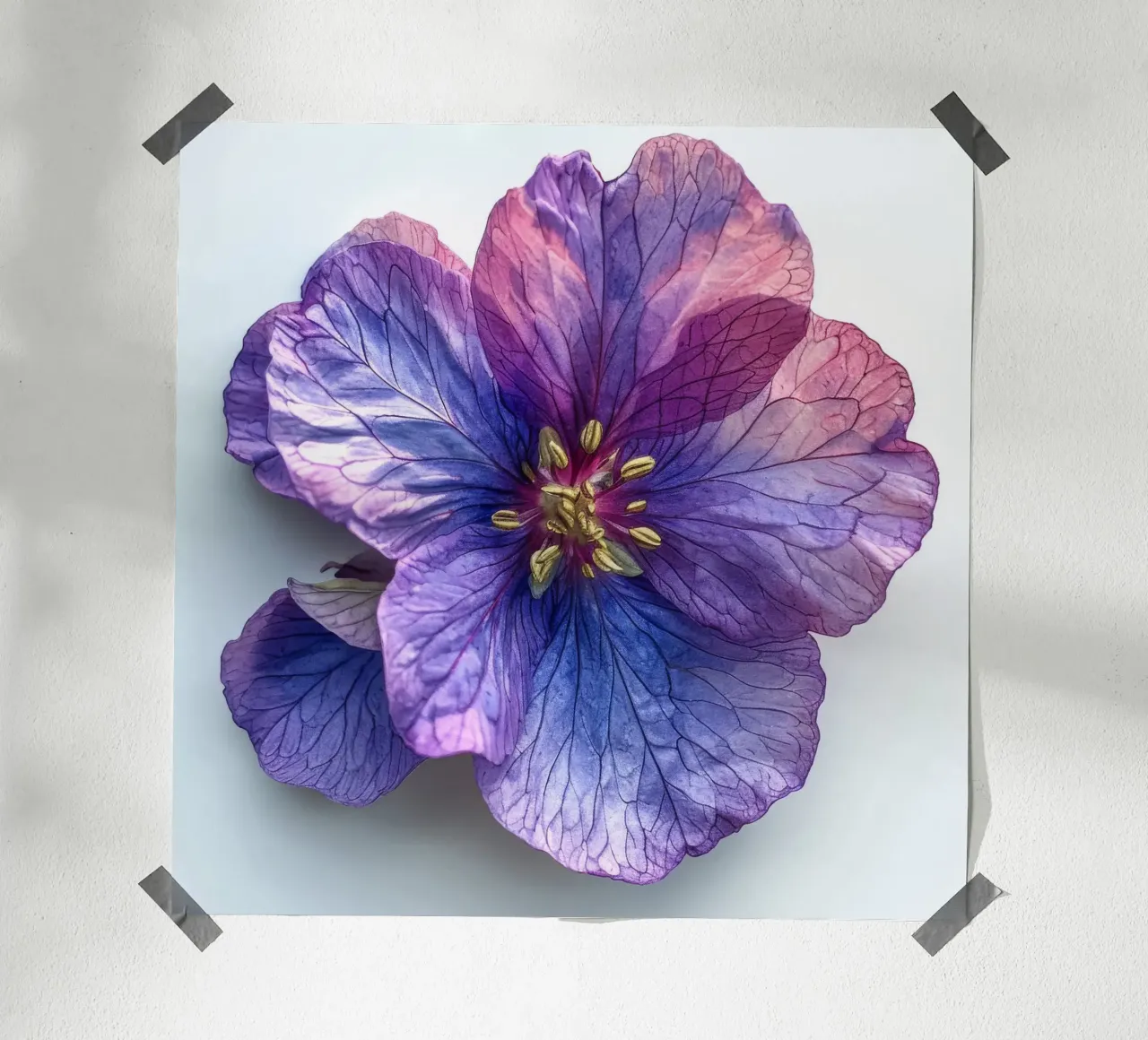Fiore di Nemesia 4 poster con telaio in legno da Bold Blooms