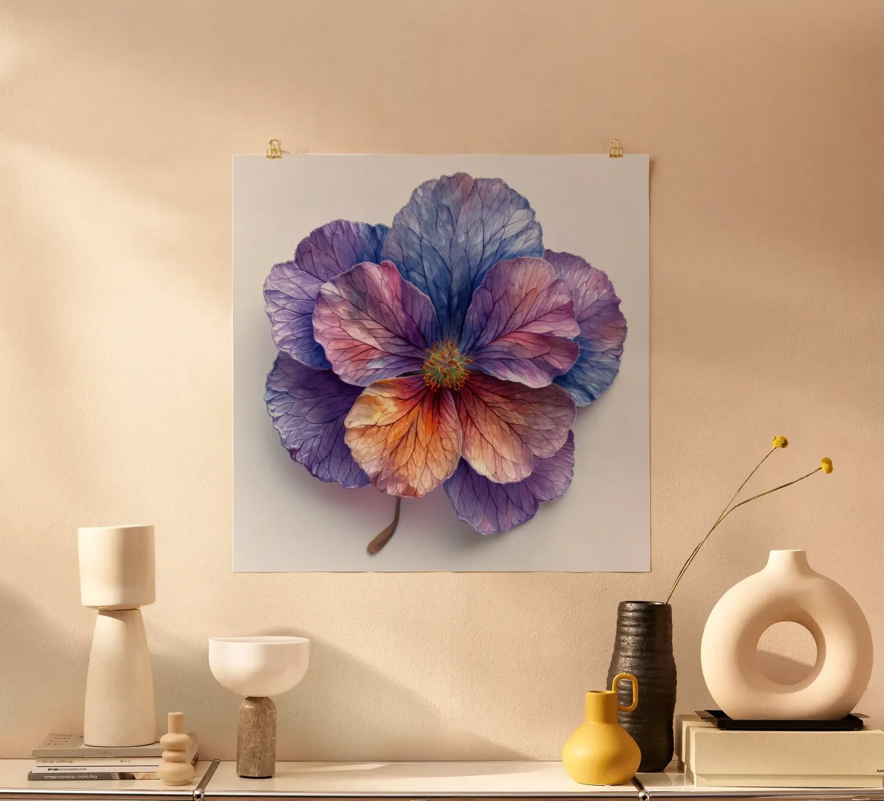 Nemesia Fiore 1 poster con telaio in alluminio da Bold Blooms