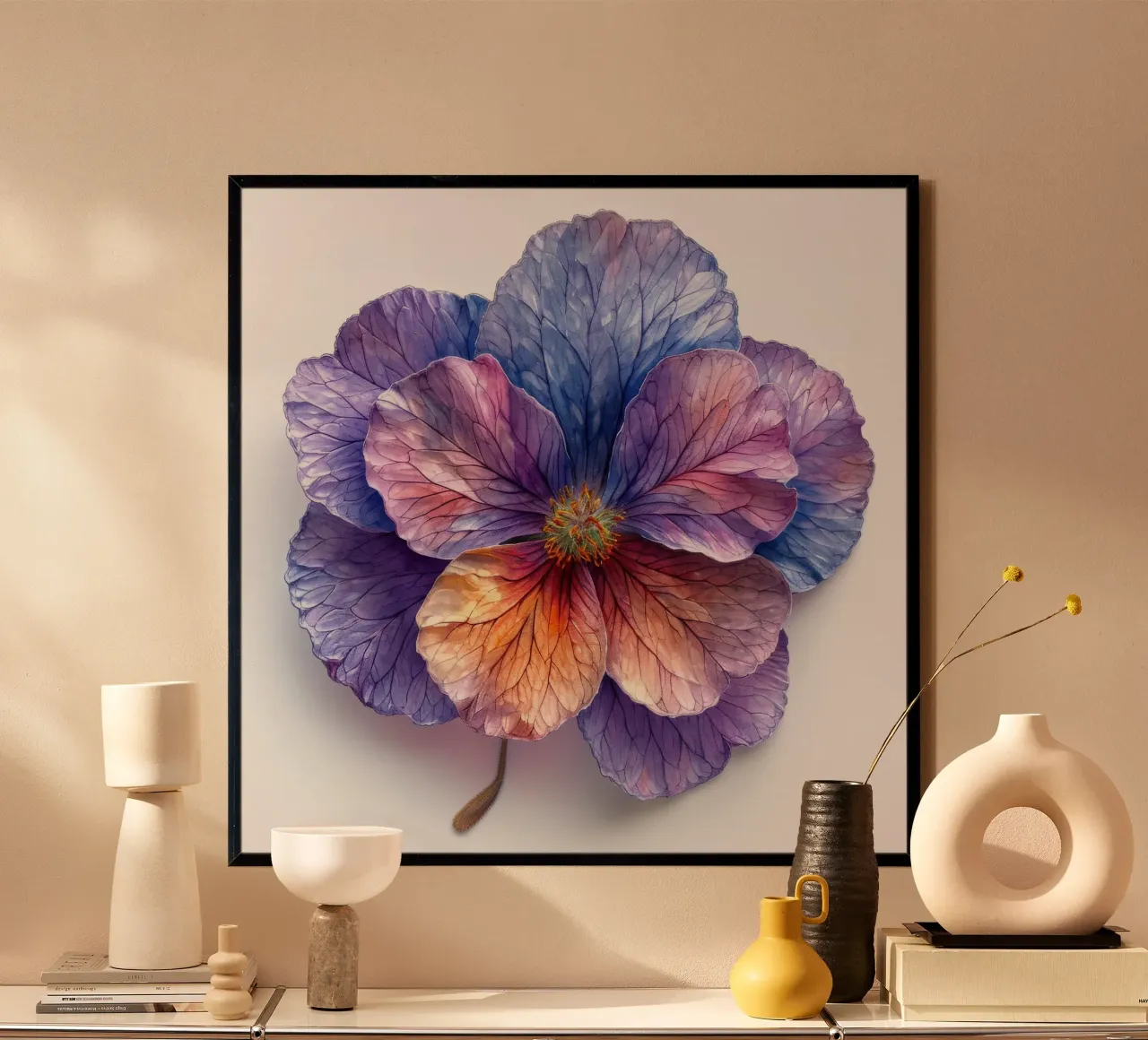 Nemesia Fiore 1 poster con telaio in alluminio da Bold Blooms