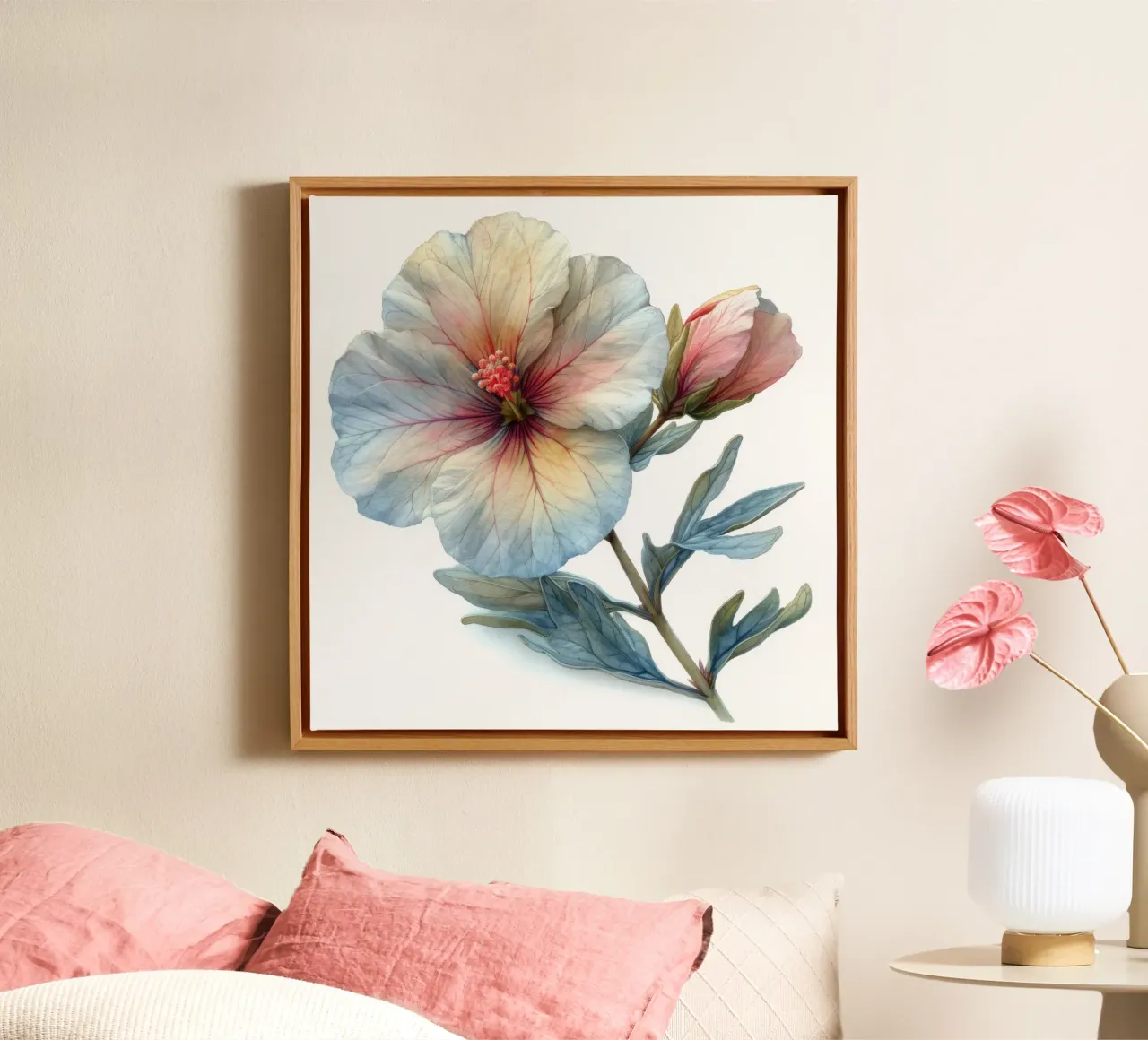 Oenothera Flower 2 canvas by Bold Blooms