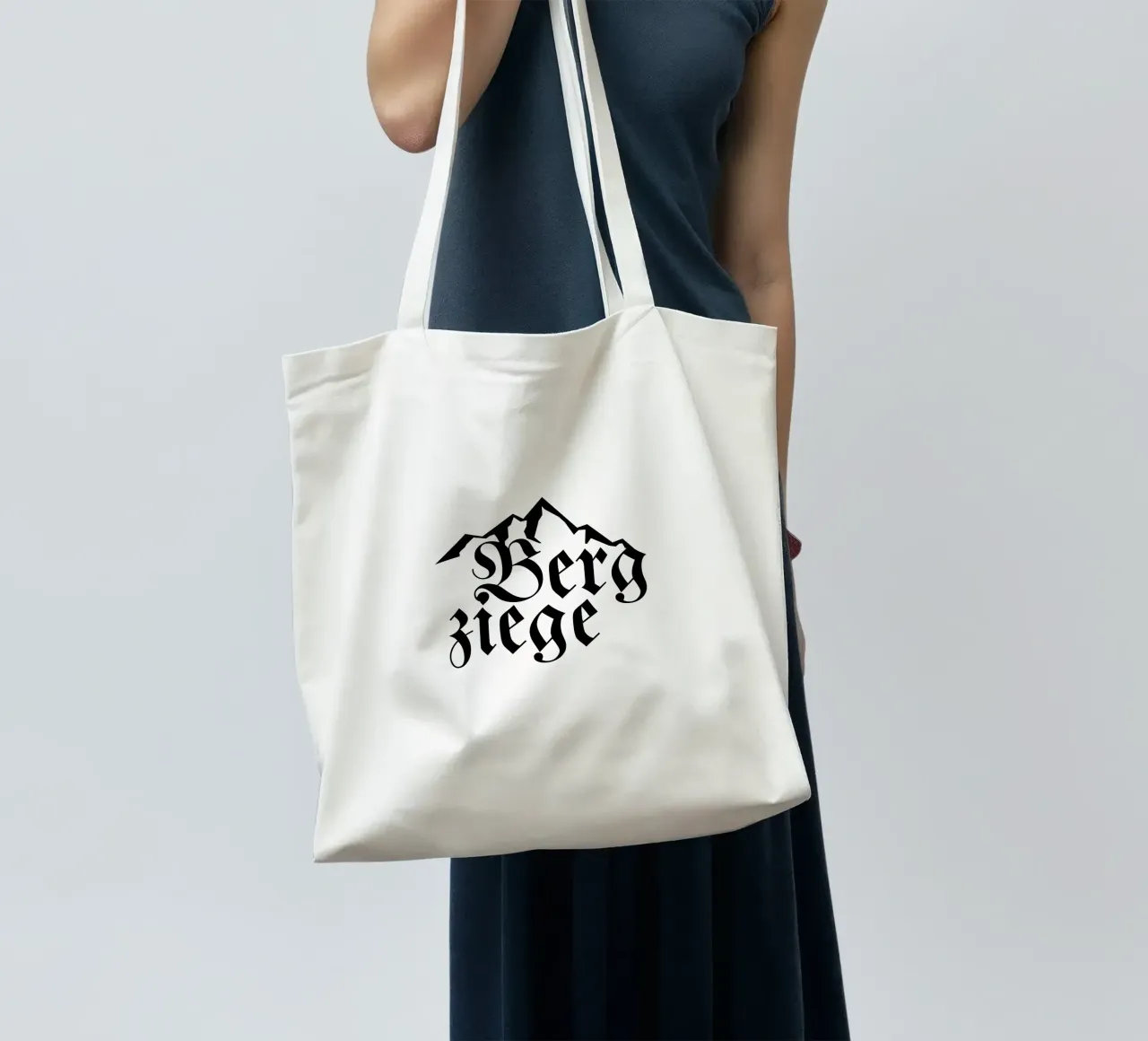 Bergziege borsa in juta da Flo Klein