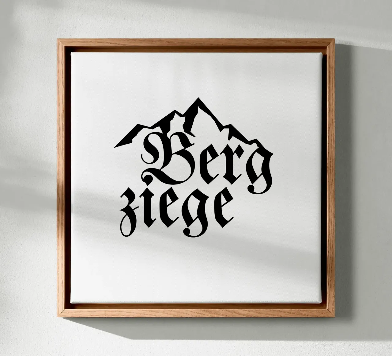 Bergziege Leinwand von Flo Klein