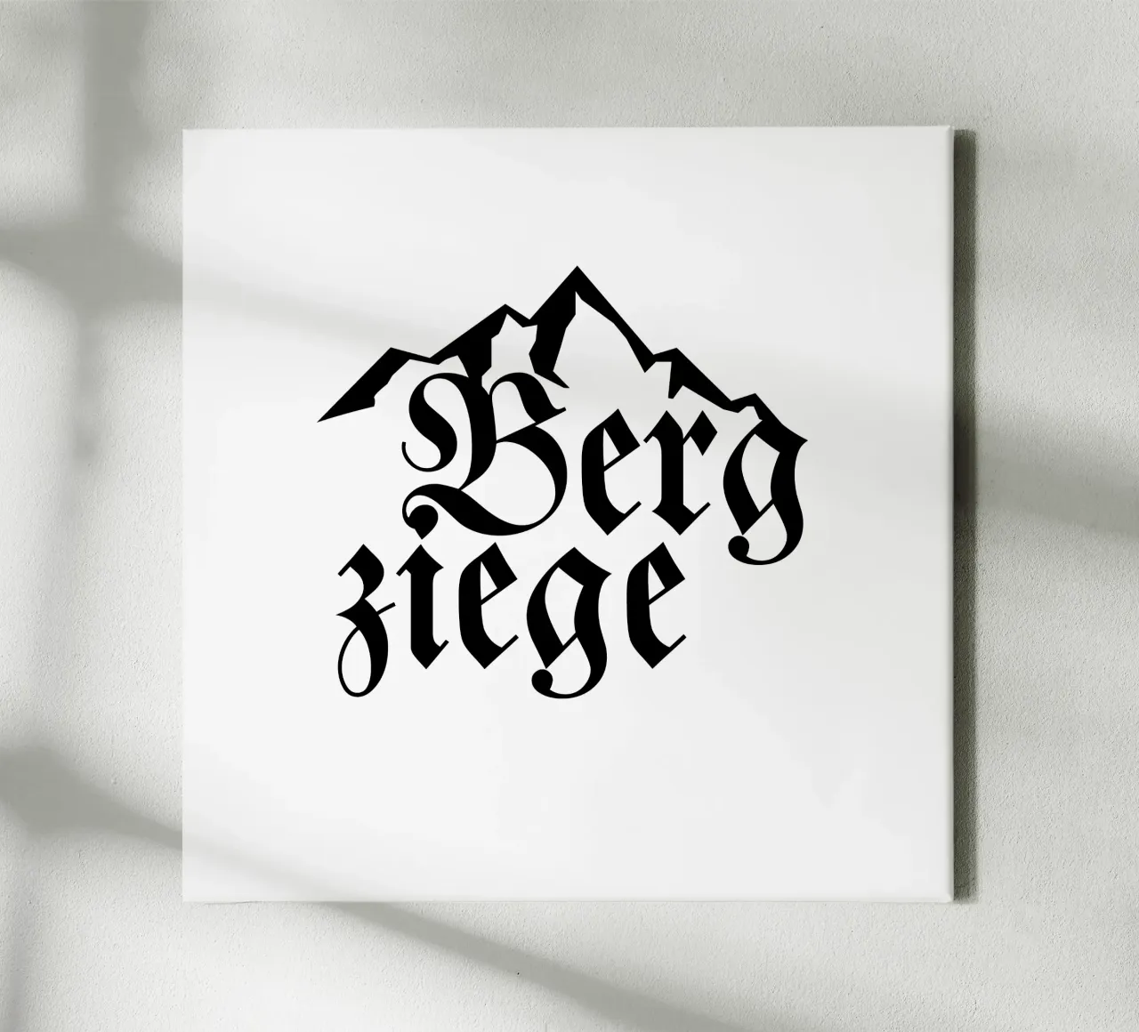Bergziege Leinwand von Flo Klein