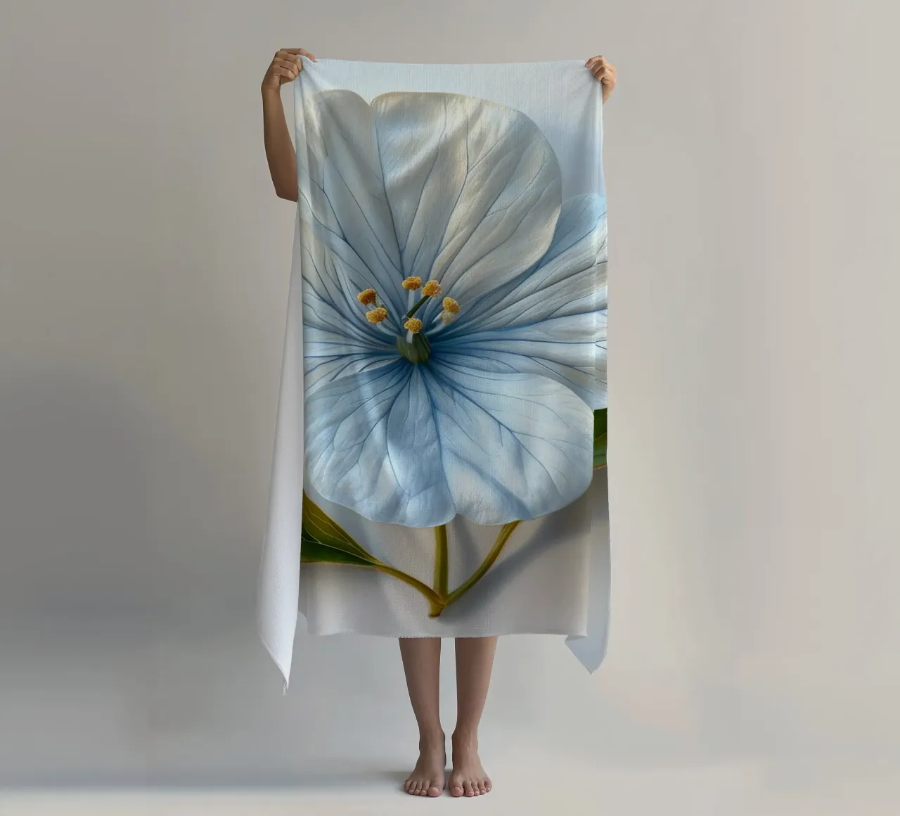 Fiore di Enotera 3 telo mare da Bold Blooms