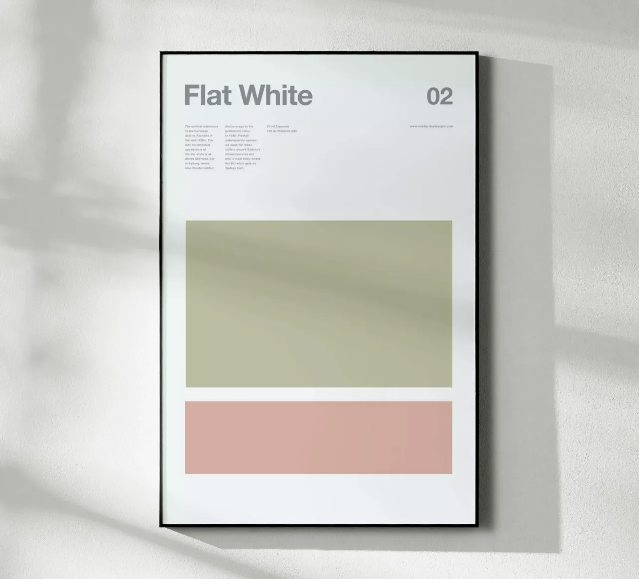 Flat White plexiglass da Nick Barclay