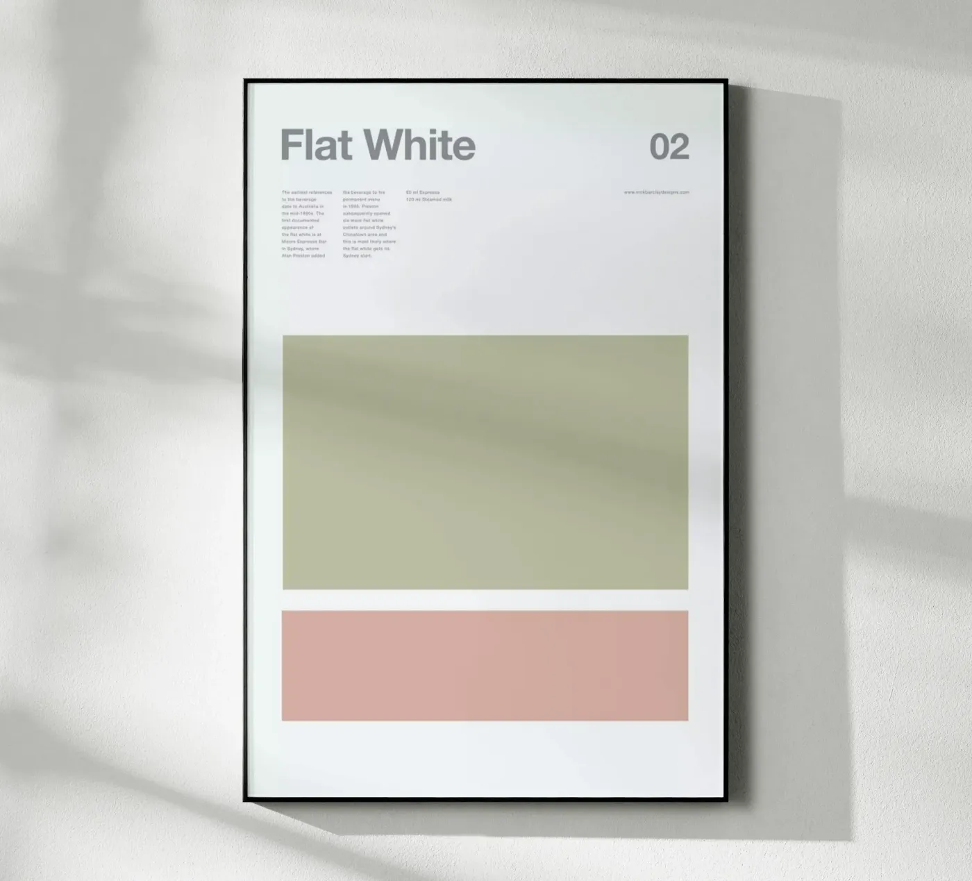 Flat White plexiglas de Nick Barclay