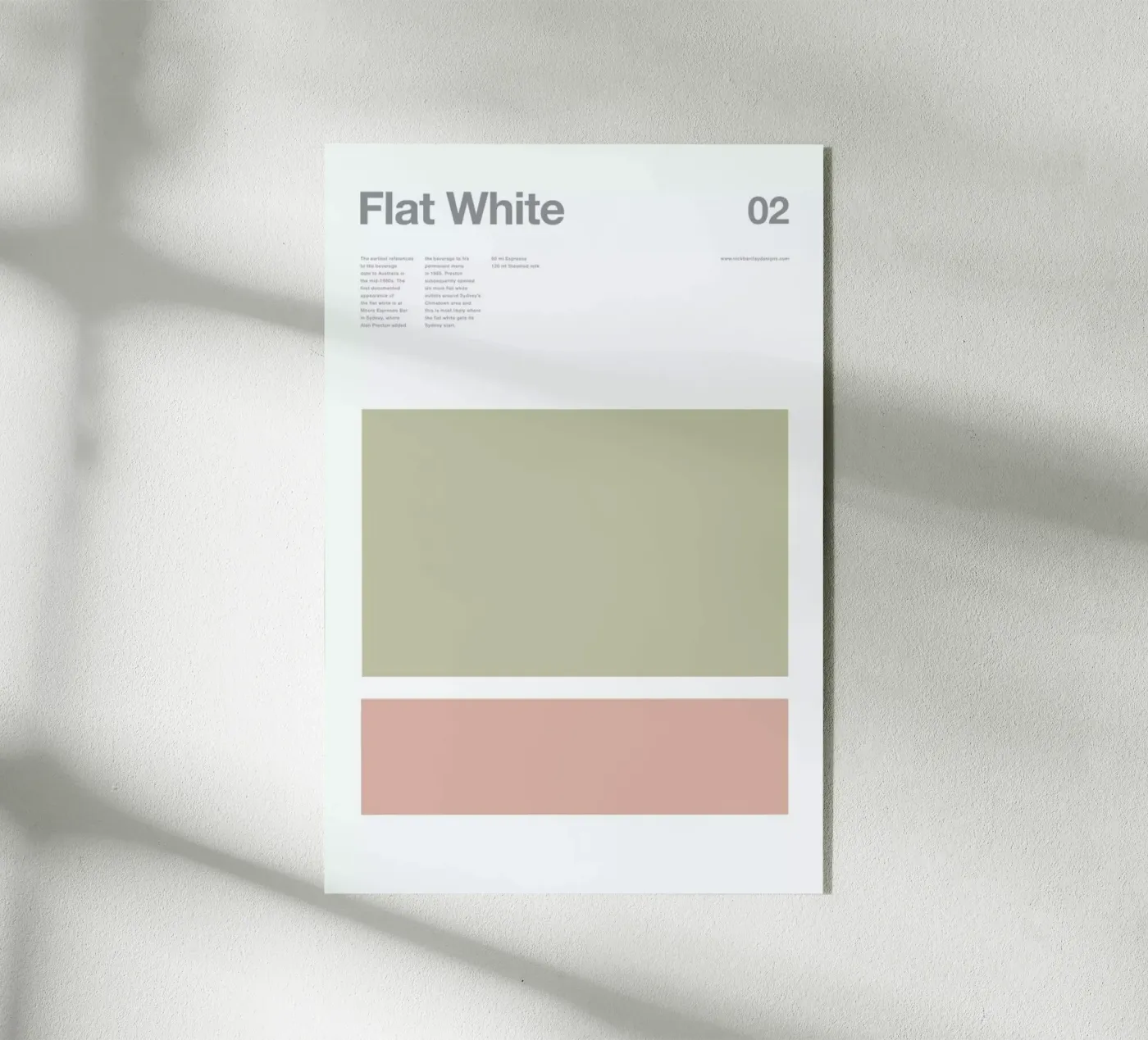 Flat White plexiglas de Nick Barclay