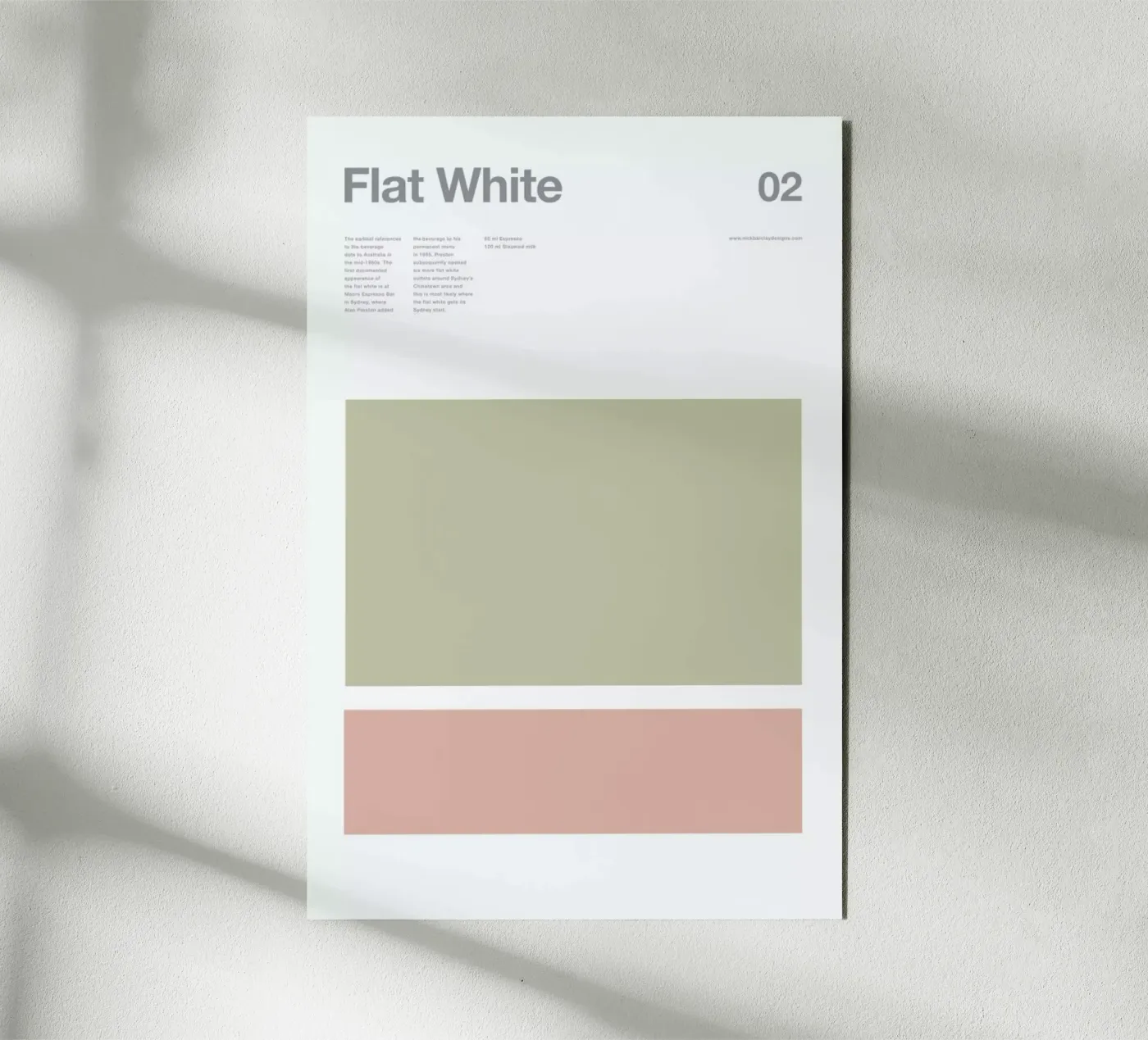 Flat White alluminio dibond da Nick Barclay