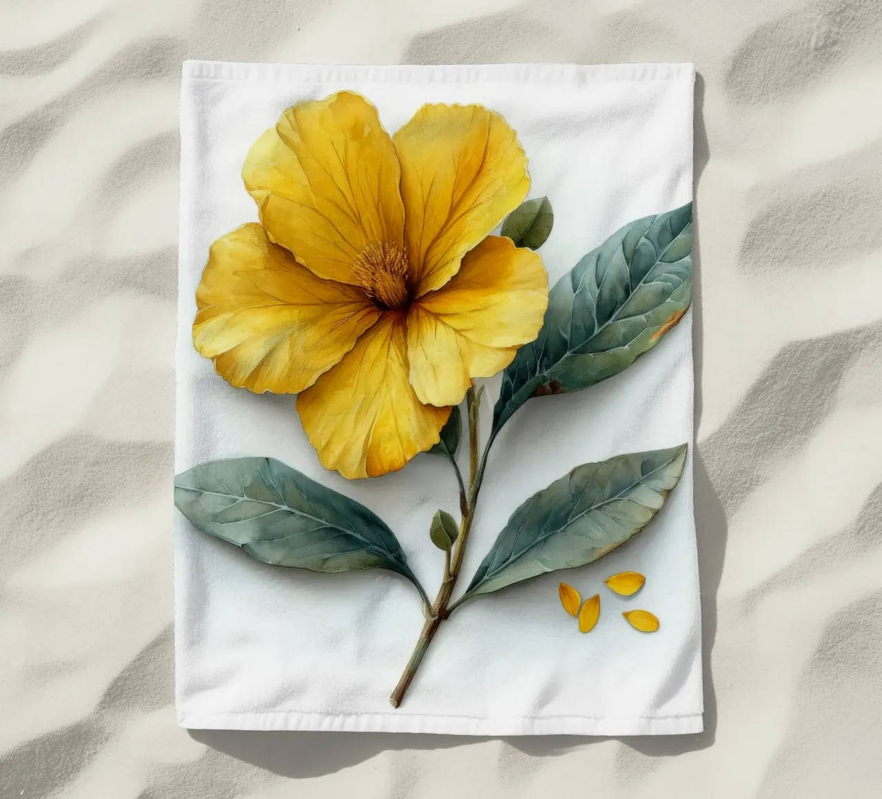 Fiore di Enotera 1 telo mare da Bold Blooms