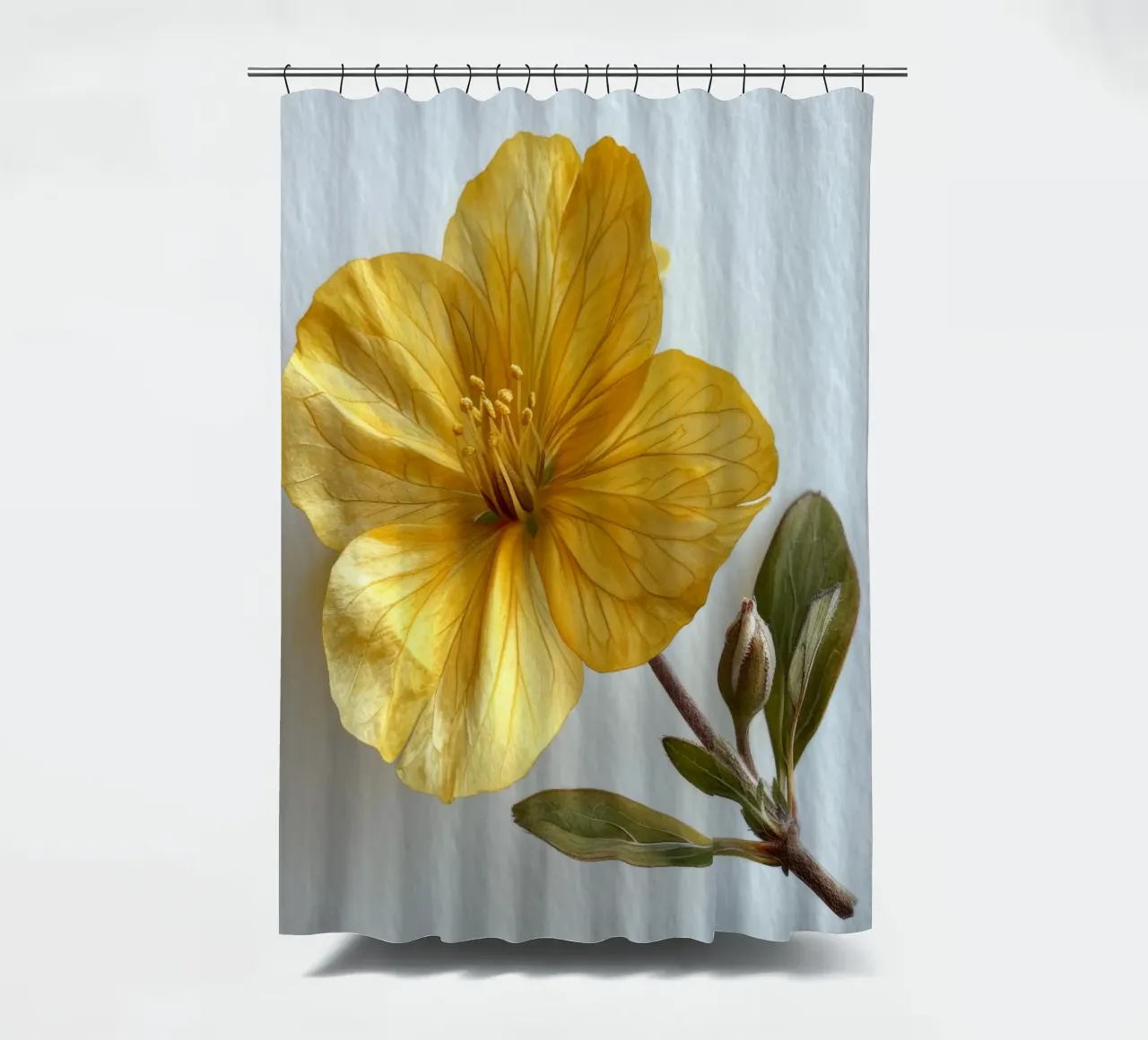 Oenothera Flower 4 shower curtain by Bold Blooms