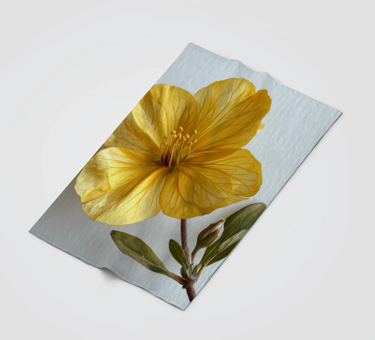 Fiore di Enotera 4 coperta in pile da Bold Blooms