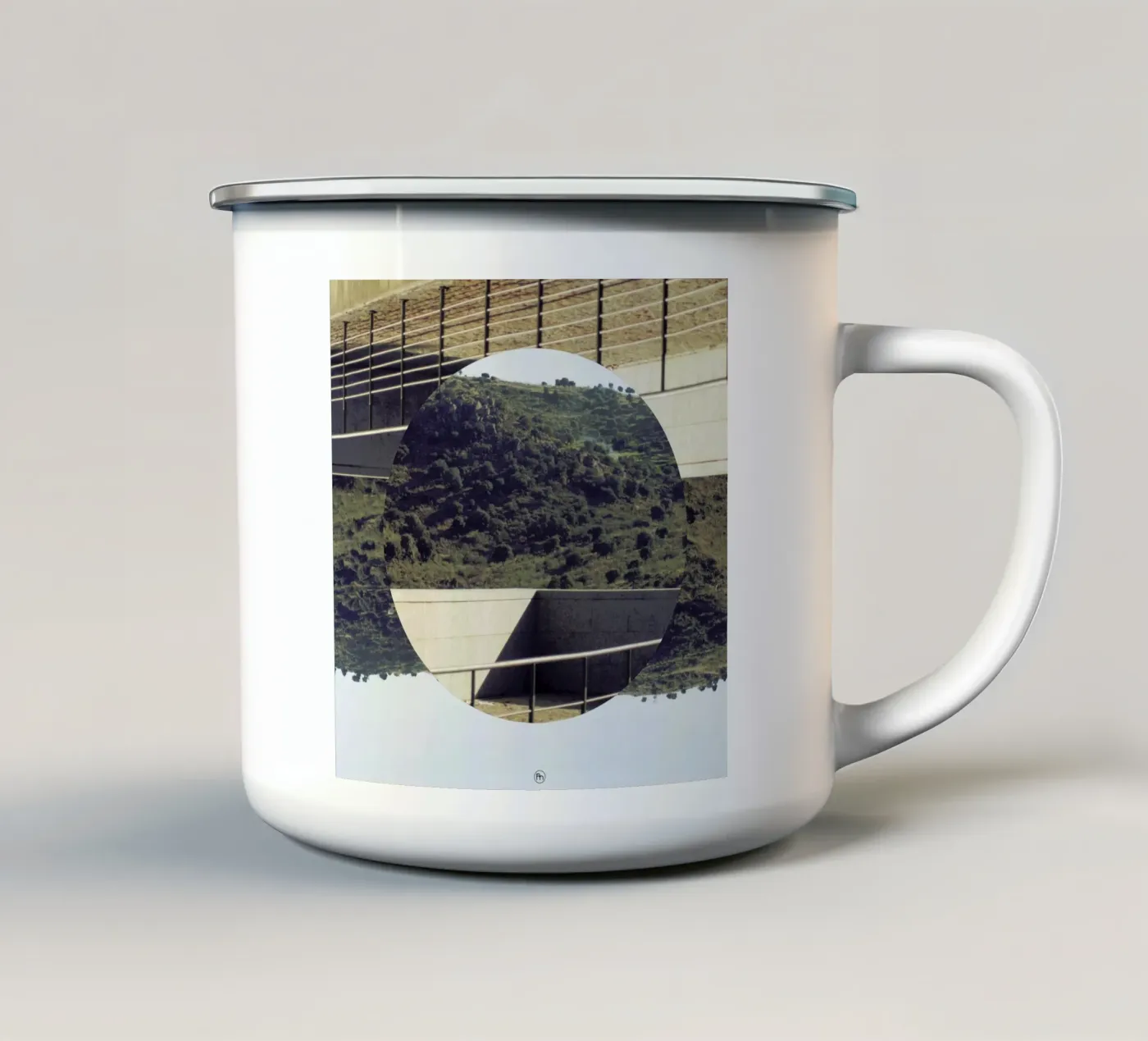 Platforma enamel mug by Nicolas Messaritis