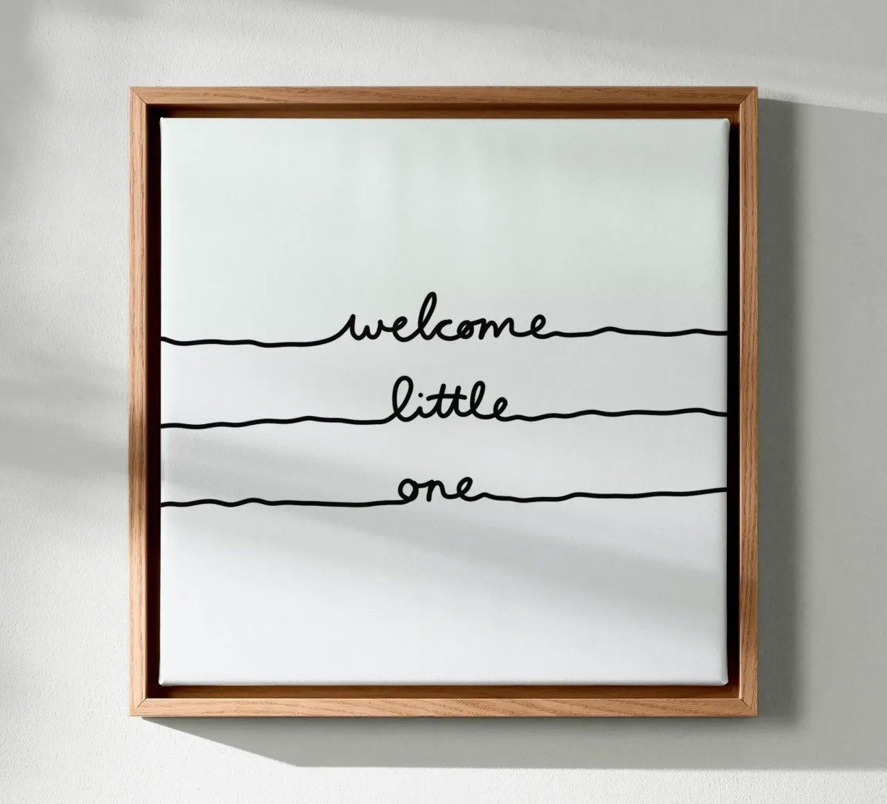 Welcome Little One tela con Cornice a cassetta da Mareike Böhmer