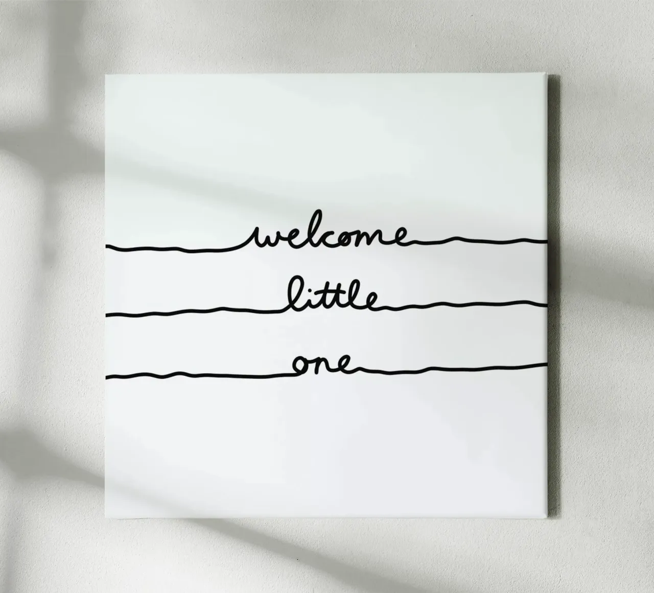 Welcome Little One tela con Cornice a cassetta da Mareike Böhmer