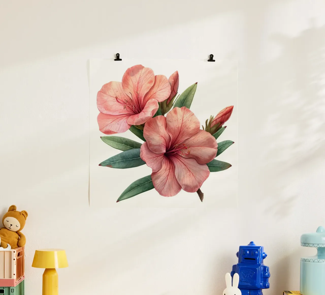 Fiore di oleandro 3 carta hahnemühle da Bold Blooms