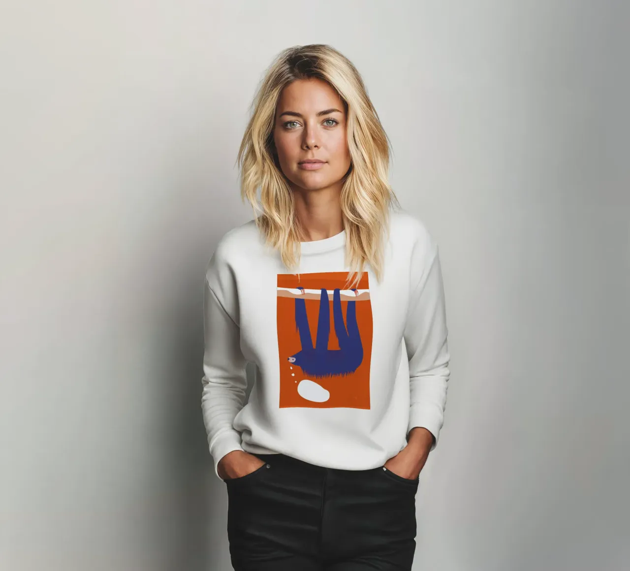 Sloth, Hang in There sweatshirt van Monika Aichele