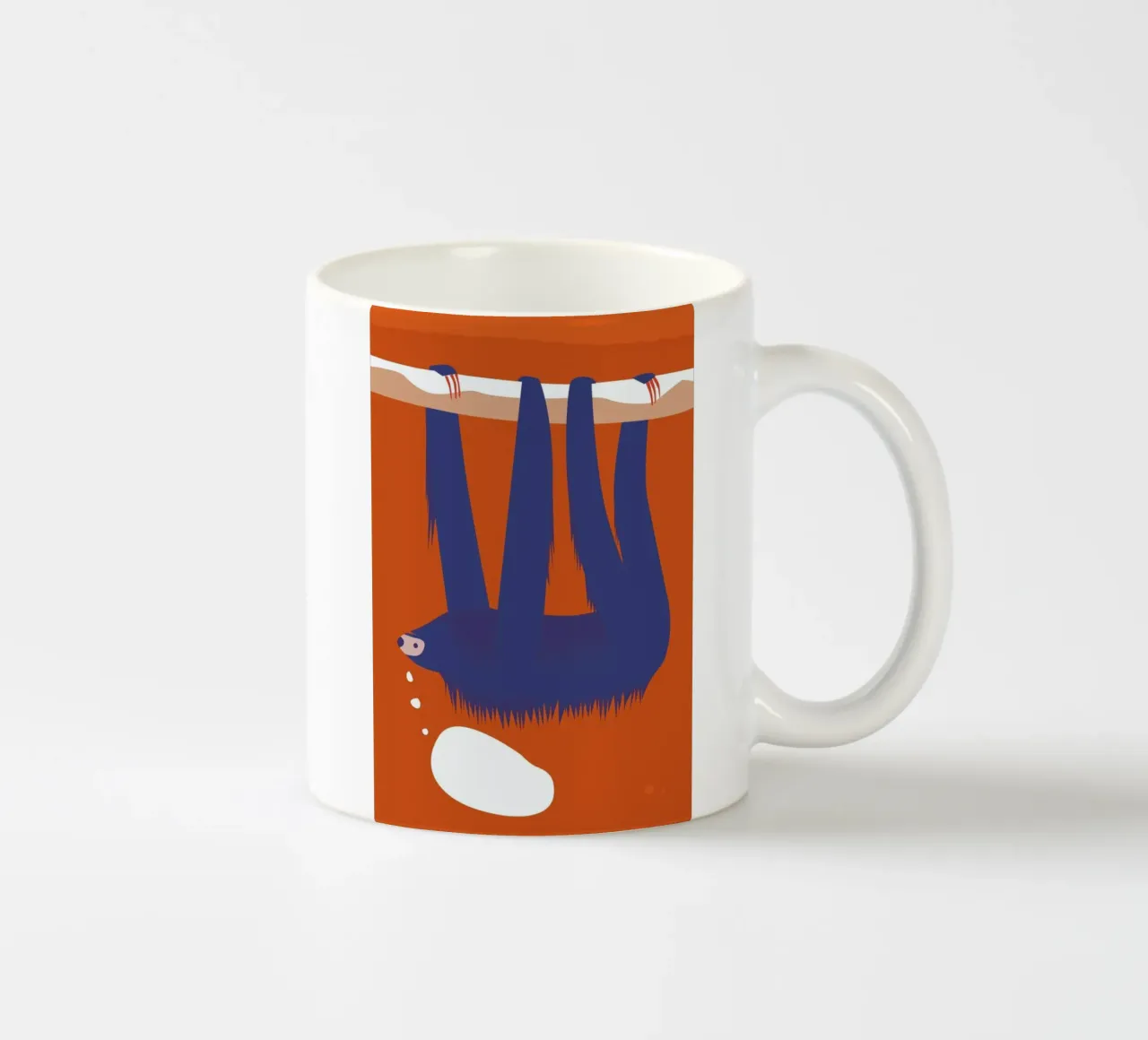 Sloth, Hang in There Keramik Tasse von Monika Aichele
