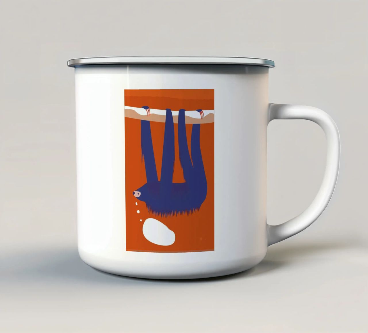 Sloth, Hang in There tazza in smalto da Monika Aichele