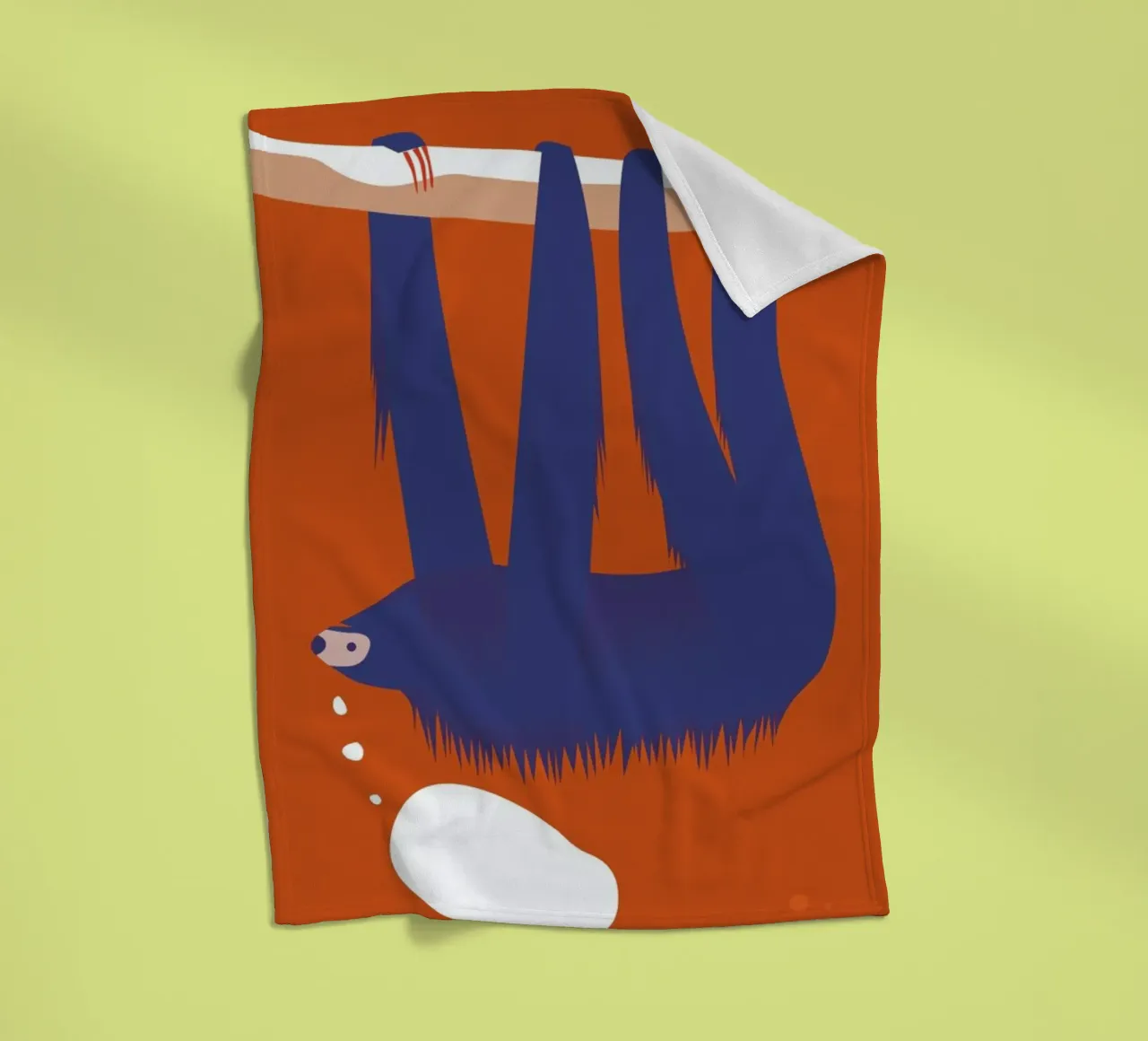 Sloth, Hang in There coperta in pile da Monika Aichele