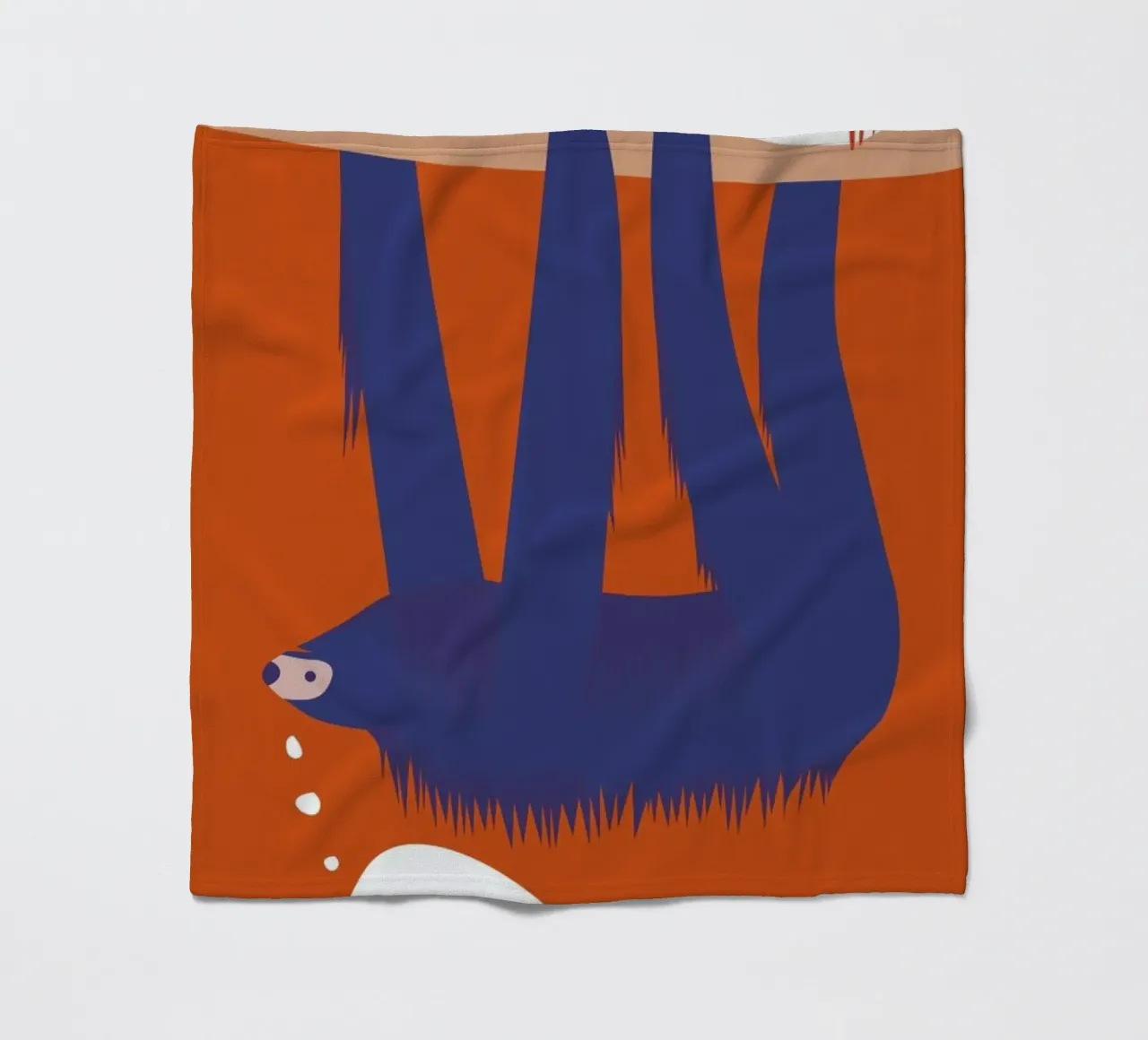 Sloth, Hang in There manta de franela de Monika Aichele