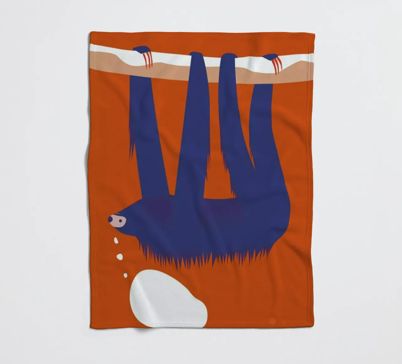 Sloth, Hang in There coperta in pile da Monika Aichele