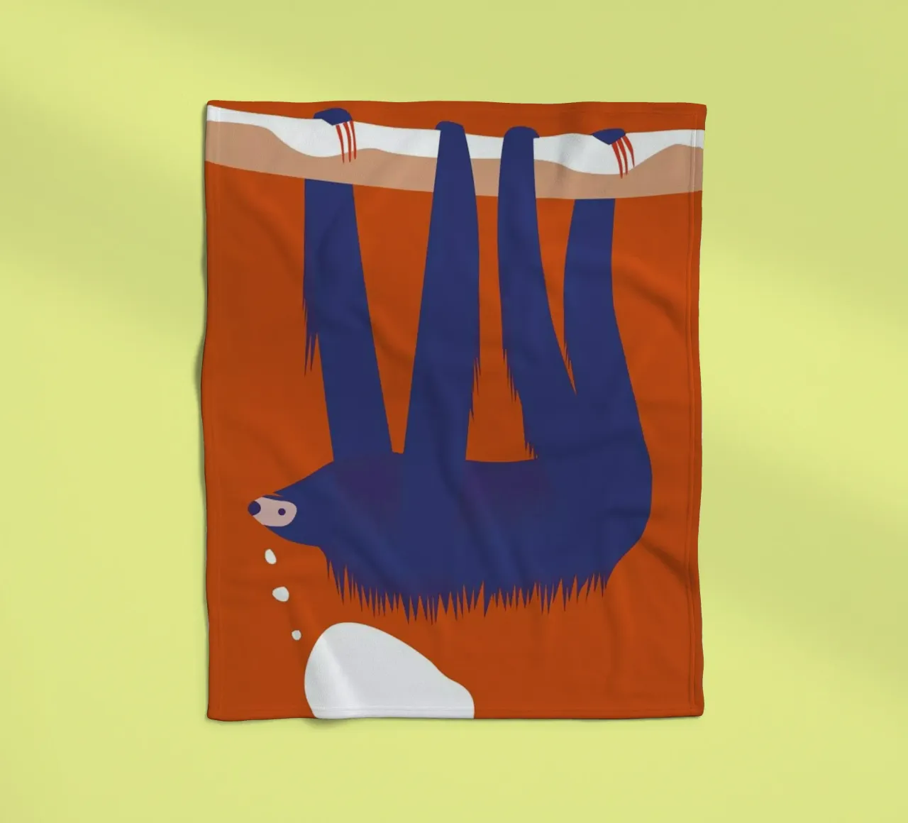 Sloth, Hang in There coperta in pile da Monika Aichele