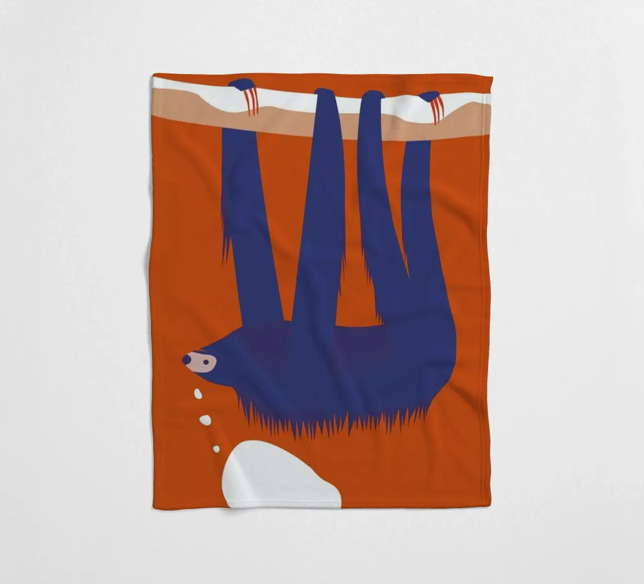Sloth, Hang in There coperta in pile da Monika Aichele