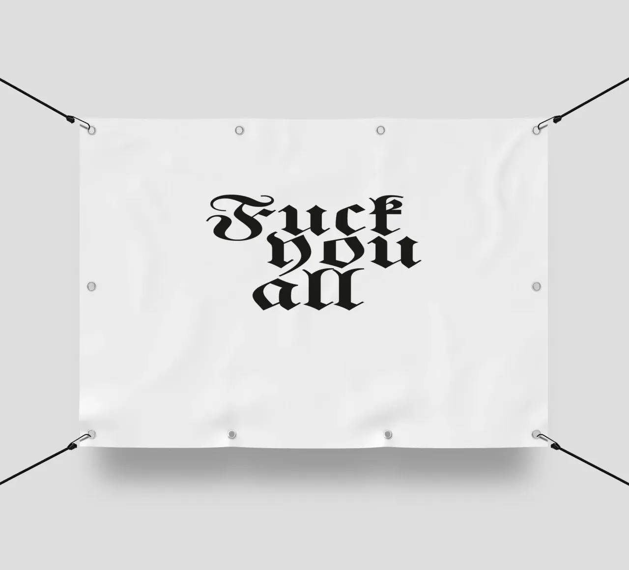 Fuck you all pvc cover by Flo Klein
