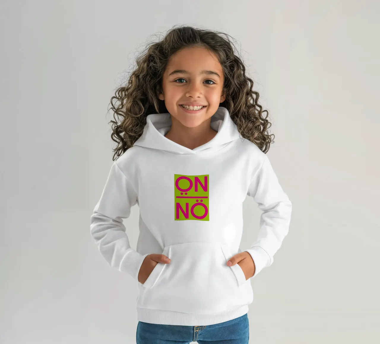 Nö felpa bambino con cappuccio da Flo Klein