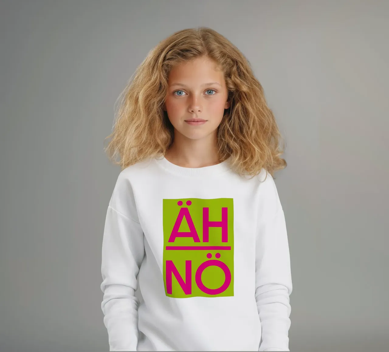 ÄH NÖ felpa bambino da Flo Klein
