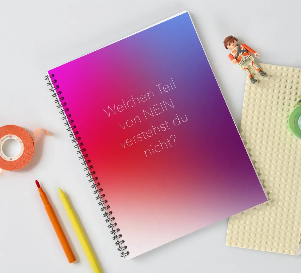 NEIN spiral notebook by Flo Klein