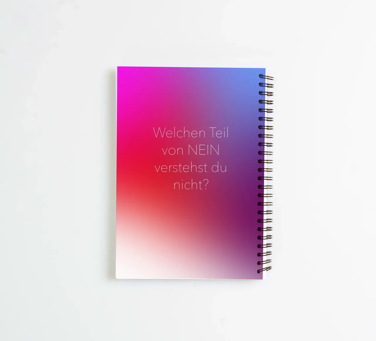 NEIN spiral notebook by Flo Klein