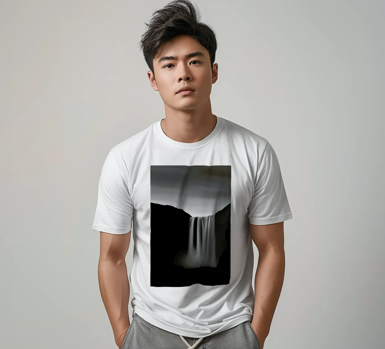 Skogafoss Study 2 t-shirt da Michael J. Reibert