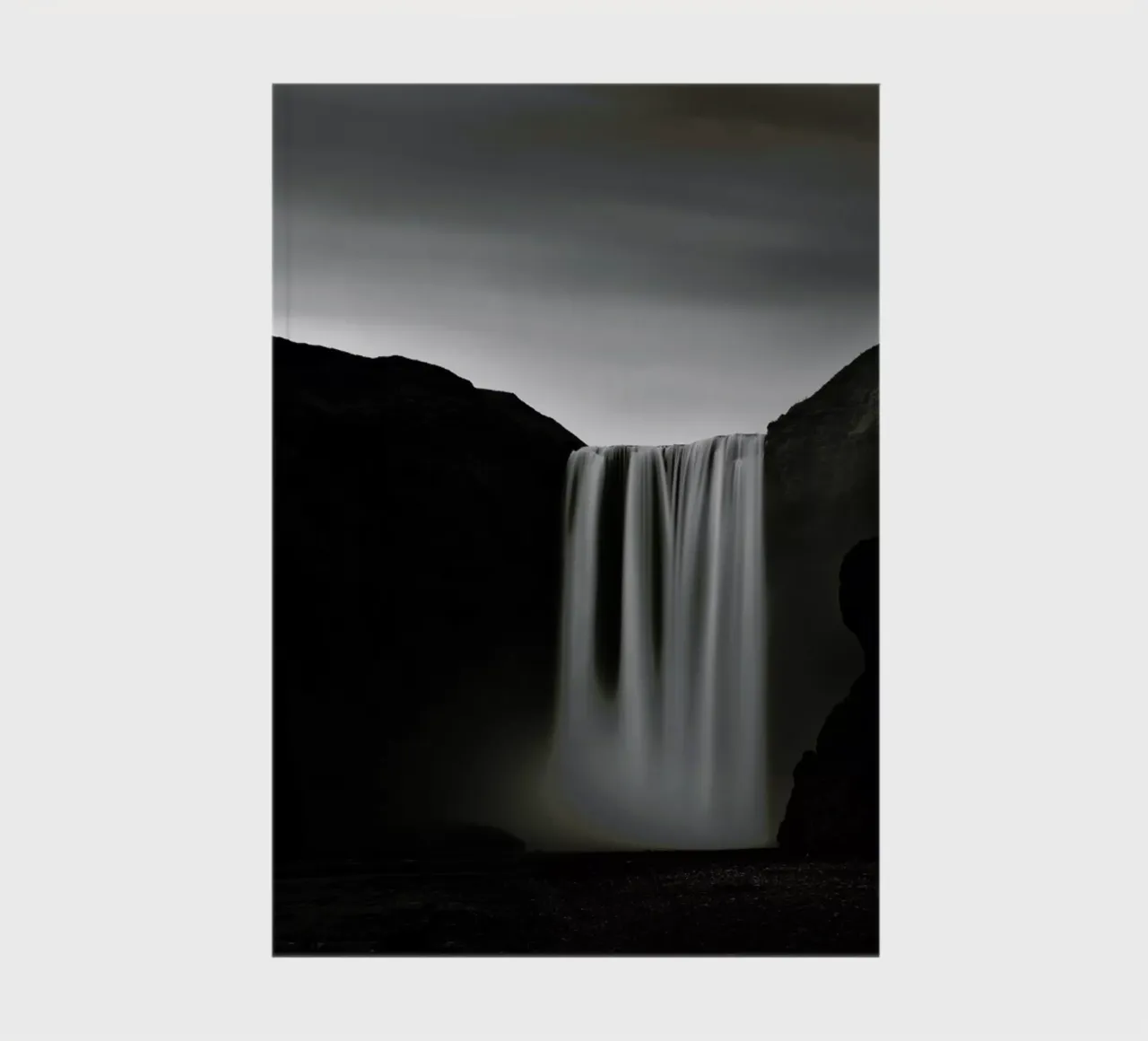 Skogafoss Study 2 notebook by Michael J. Reibert