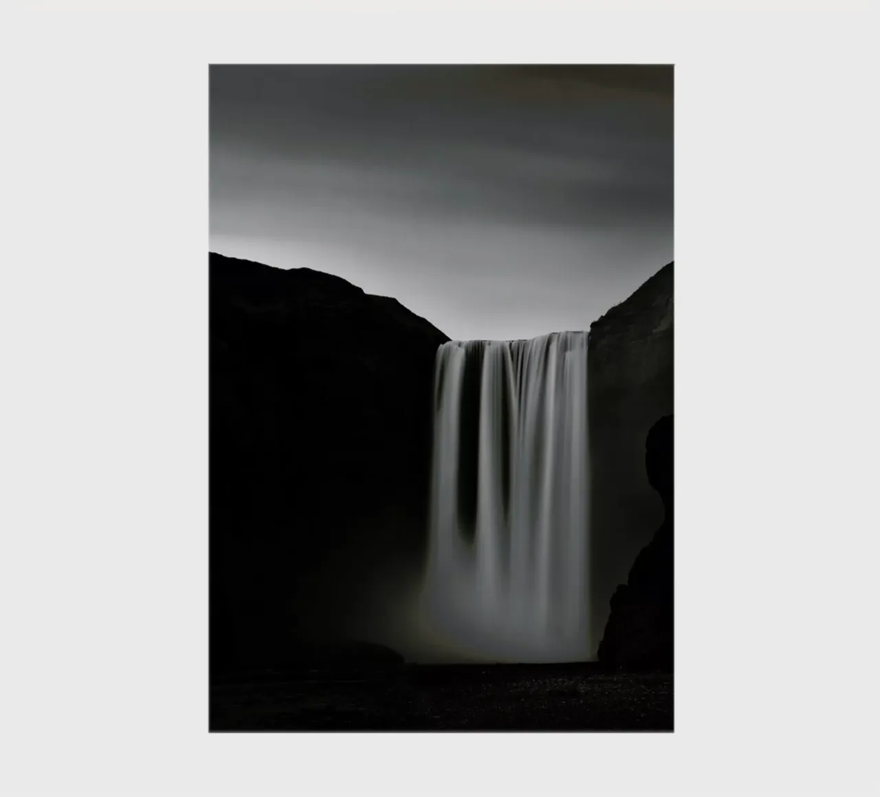 Skogafoss Study 2 notebook by Michael J. Reibert