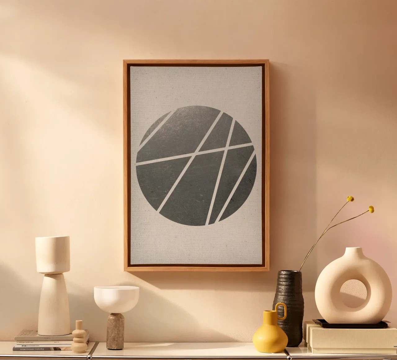 Circle 02 tela con Cornice a cassetta da Froilein Juno